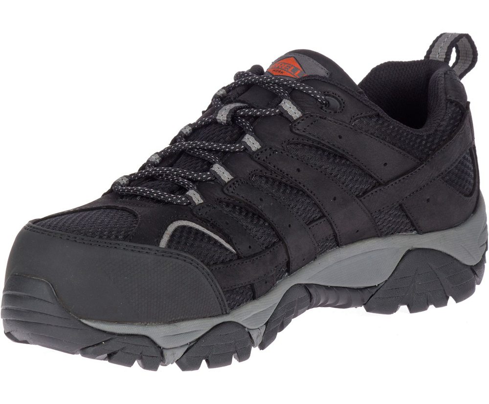 Merrell Sneakers Black - Moab Vertex Vent Comp Toe Wide Width - Mens 02SARZMTF